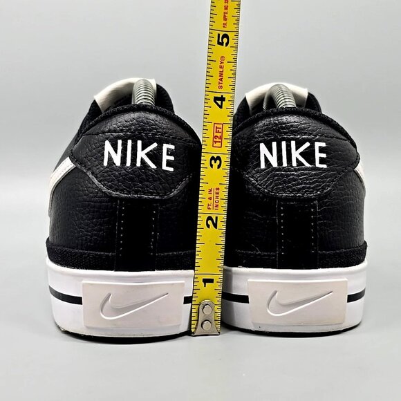 Nike Court Legacy Black Lace Up Casual Comfort Sneakers CU4150-002 Men's Size 9 - Picture 4 of 12
